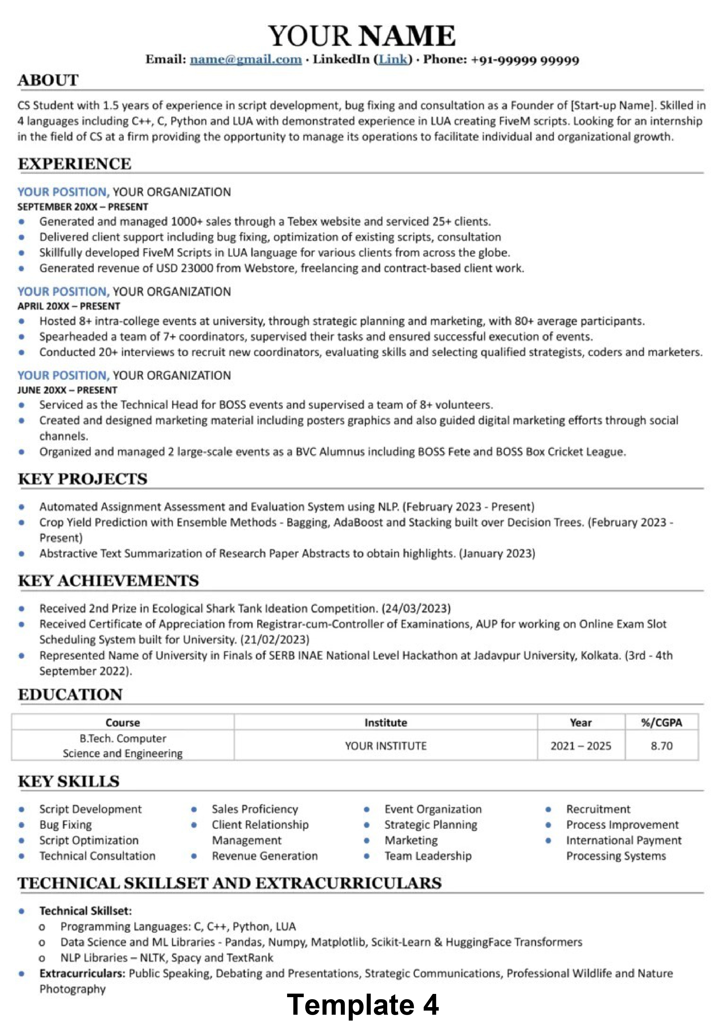 cv made by proresumes